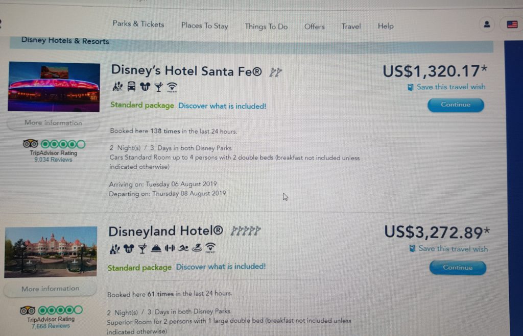 Risparmiare Prenotando l'Hotel a Disneyland Paris 5 hotel disney usa