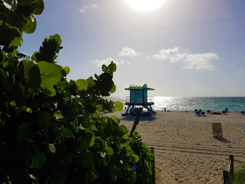Cosa fare a Miami in un giorno 7 Torrette Spiaggia Miami South Beach azzurrino verde