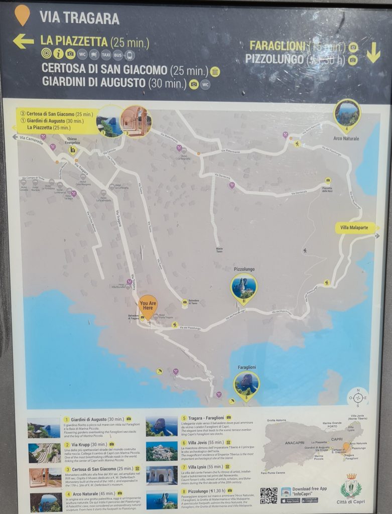 Top 5 Faraglioni Capri da dove vederli? 8 faraglioni capri da dove vedeli mappa belvedere tragara e pizzolungo