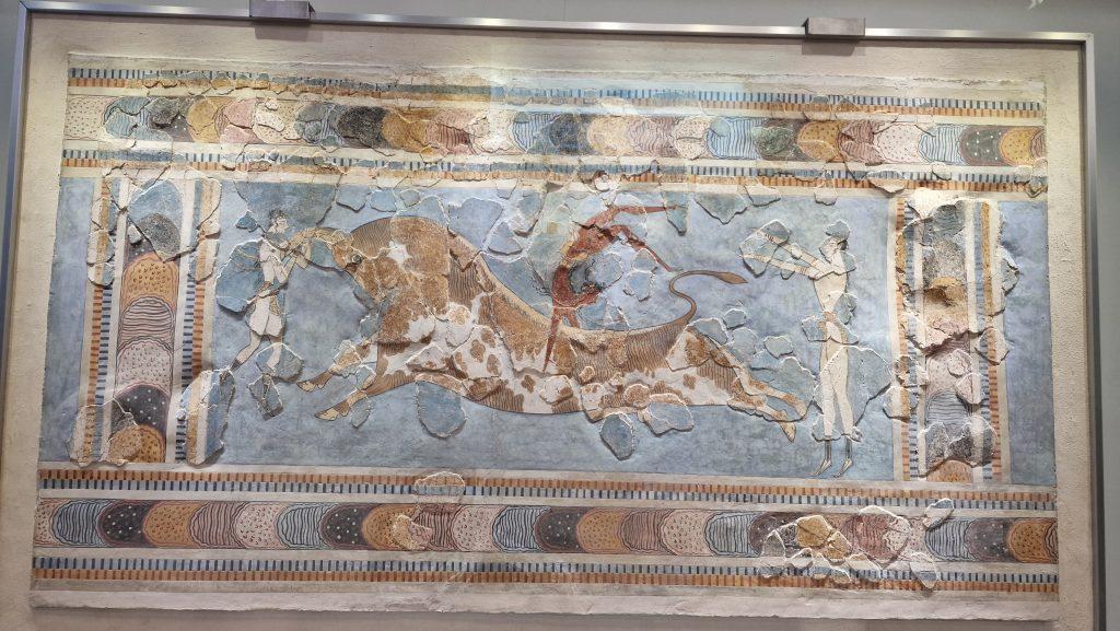 Palazzo di Cnosso: La Guida Vissuta Contro Caldo e Folla di Agosto 18 affresco della taurocatapsia Cnosso