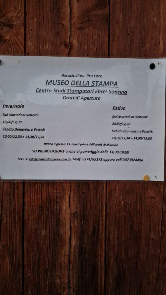 Soncino cosa Vedere? Il Castello di Soncino ma non solo 5 Orari Museo Della Stampa Soncino Casa Vedere 2