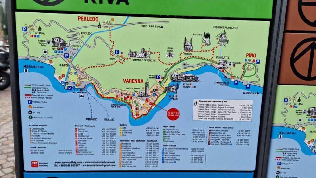 Varenna Cosa Vedere? La Guida Completa ai 10 Luoghi Imperdibili 2 Varenna Mappa Lago di Como Varenna cosa vedere 2